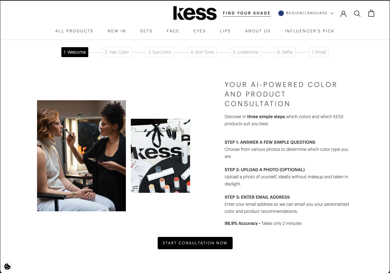 Guided color & product consultation